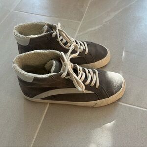 Madewell Hi-top gray suede shoes